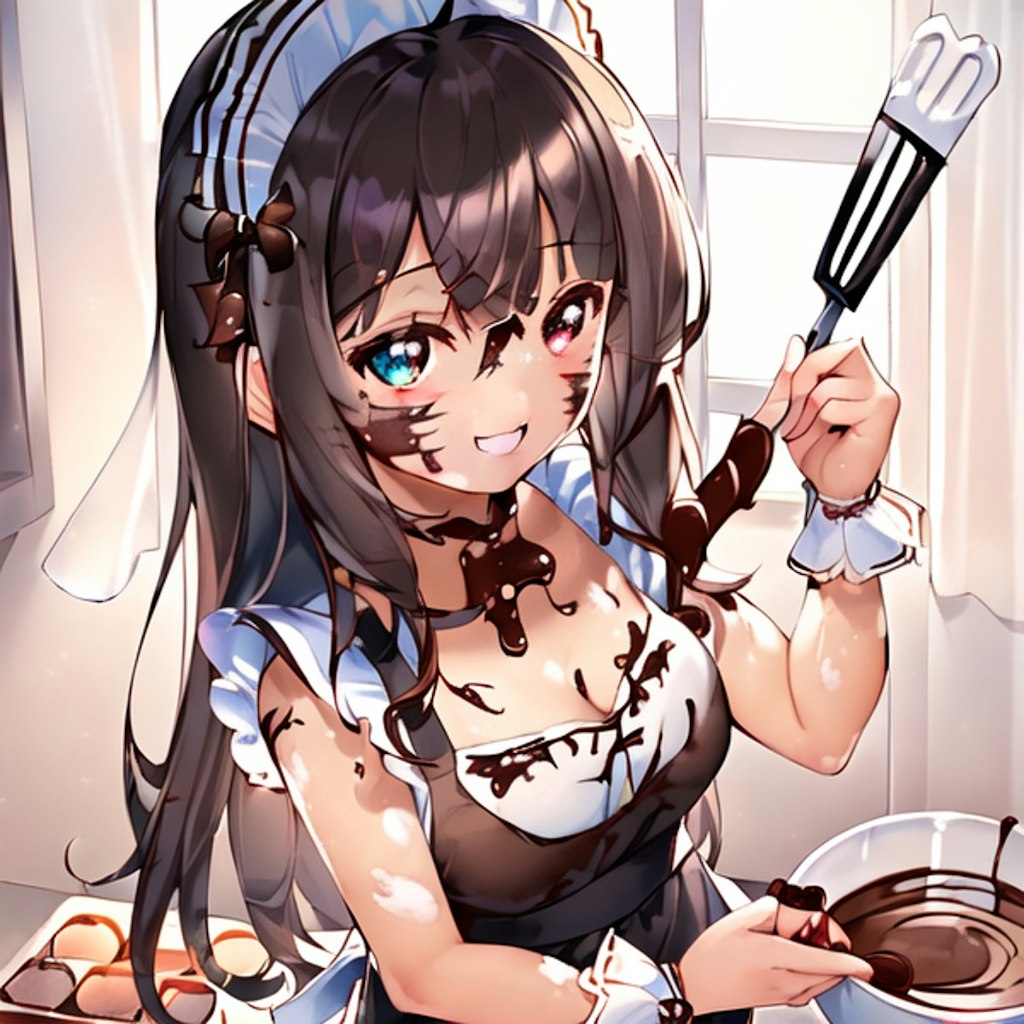 手作りチョコなんて簡単ね！