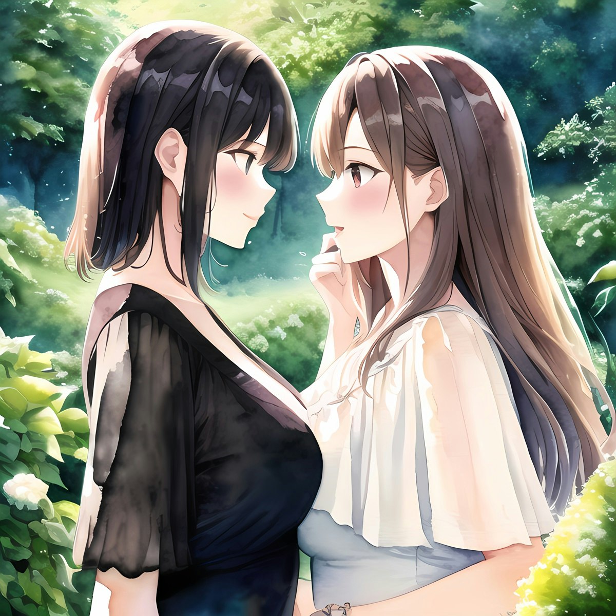 森の中の百合 | chichi-pui（ちちぷい）AIイラスト専用の投稿サイト