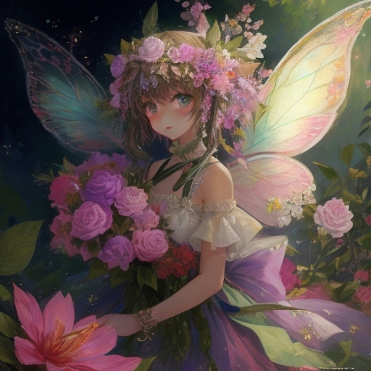 花の妖精 | chichi-pui（ちちぷい）AIイラスト専用の投稿サイト