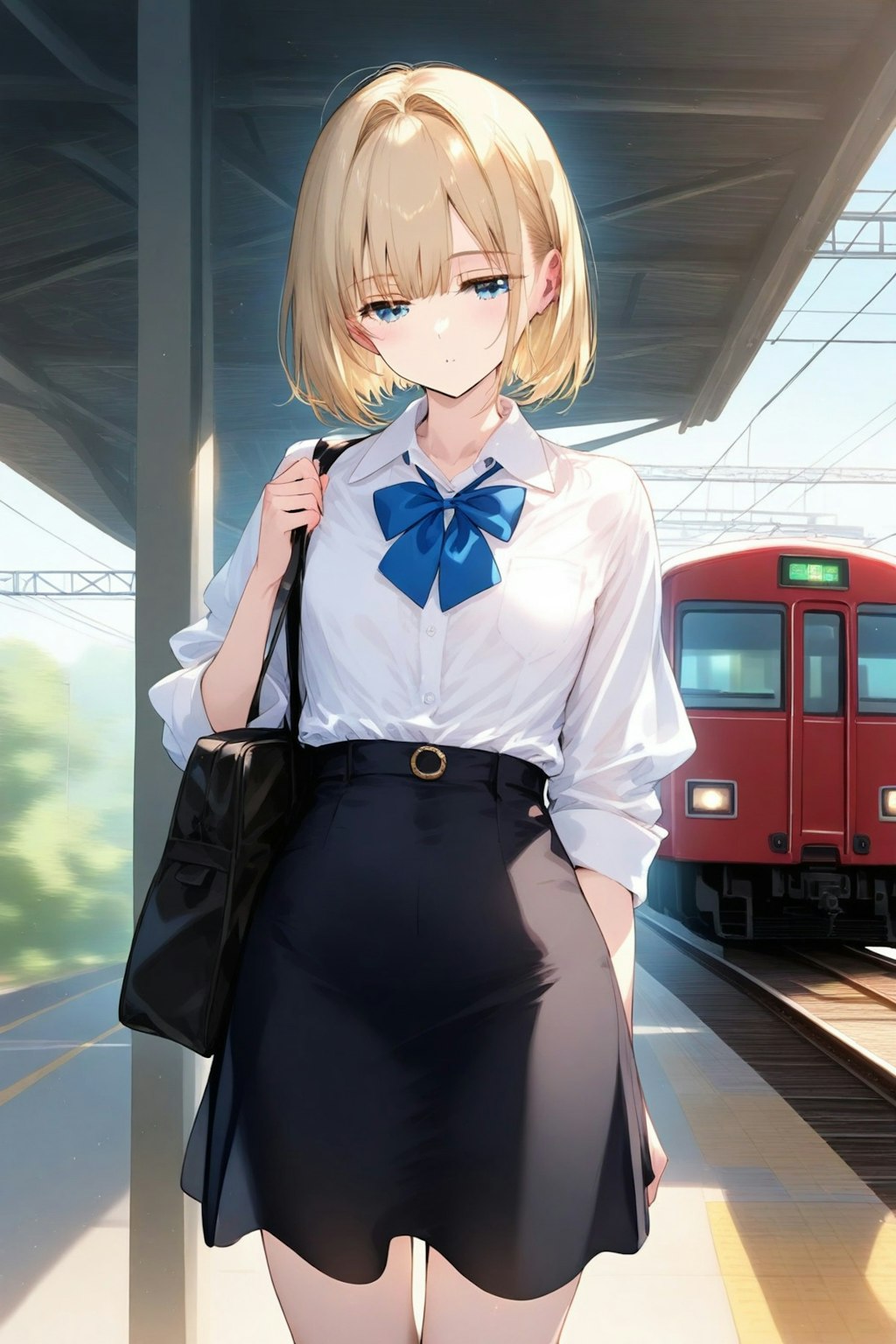 朝が苦手なOLさん