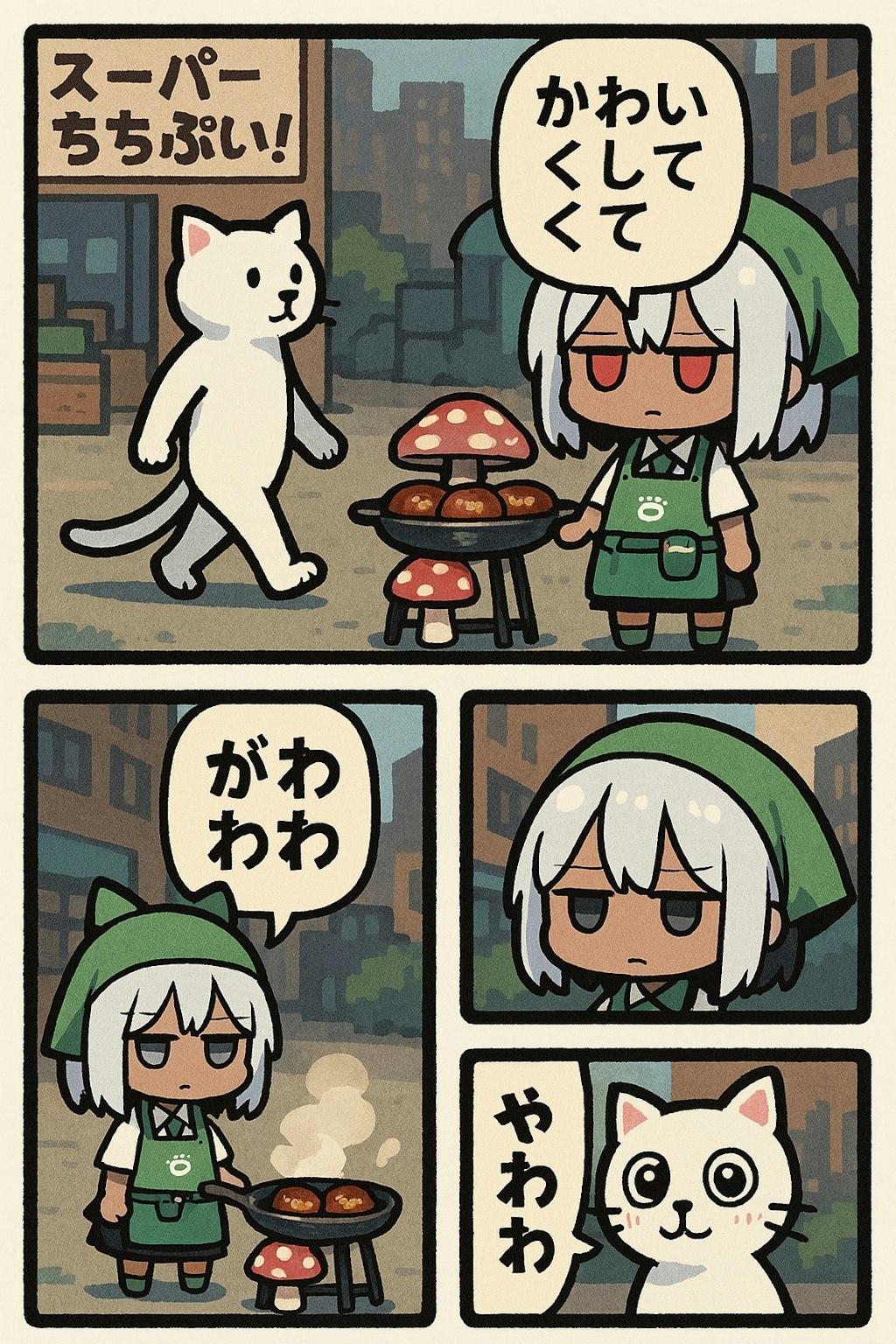 ただのねこ　スーパーちちぷいに行く