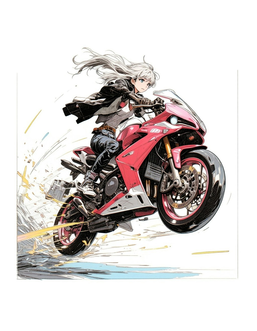 バイクと女の子