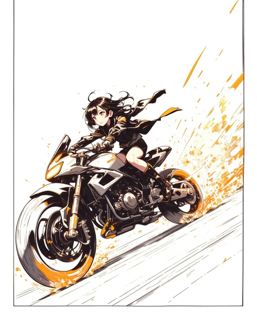 バイクと女の子