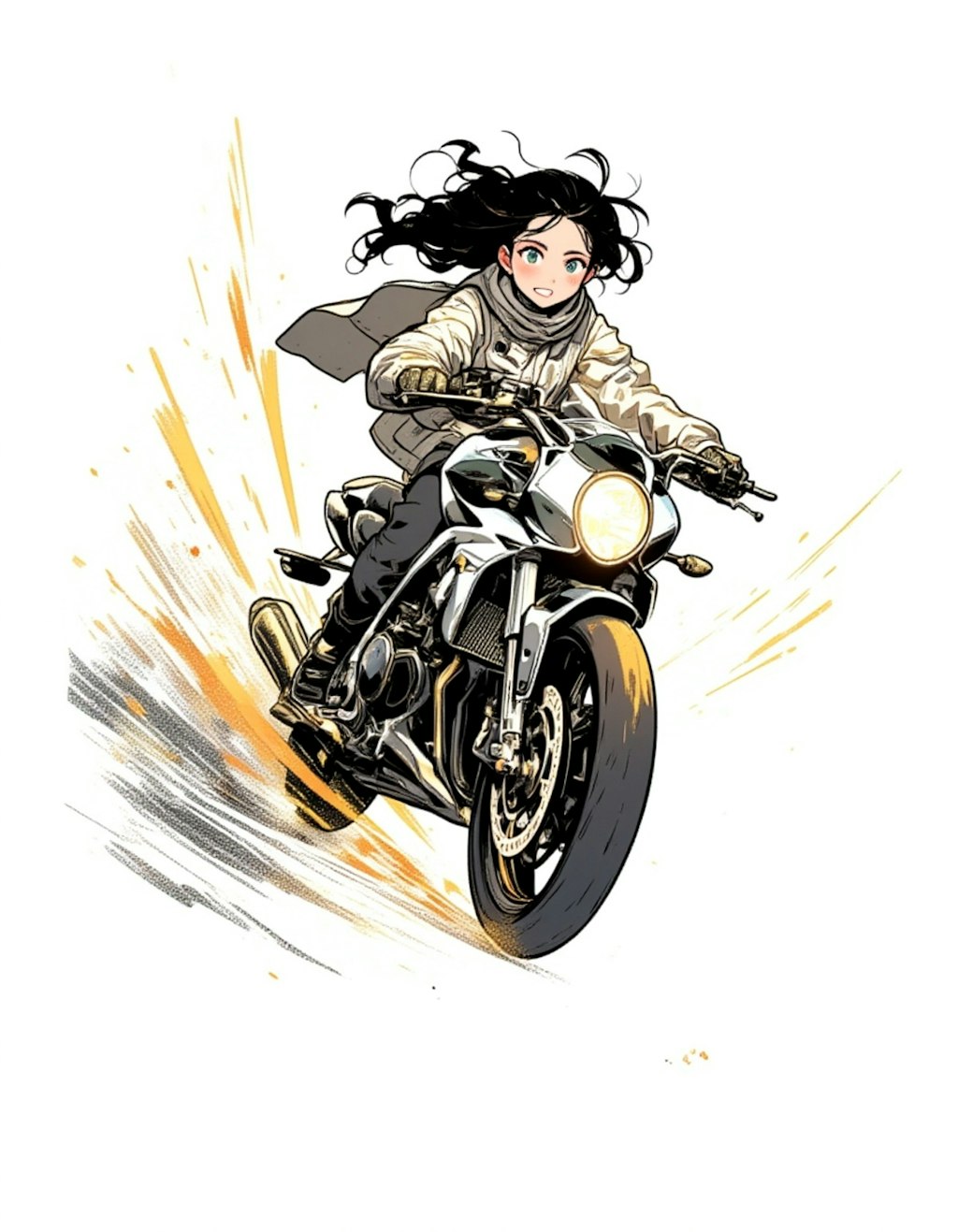 バイクと女の子