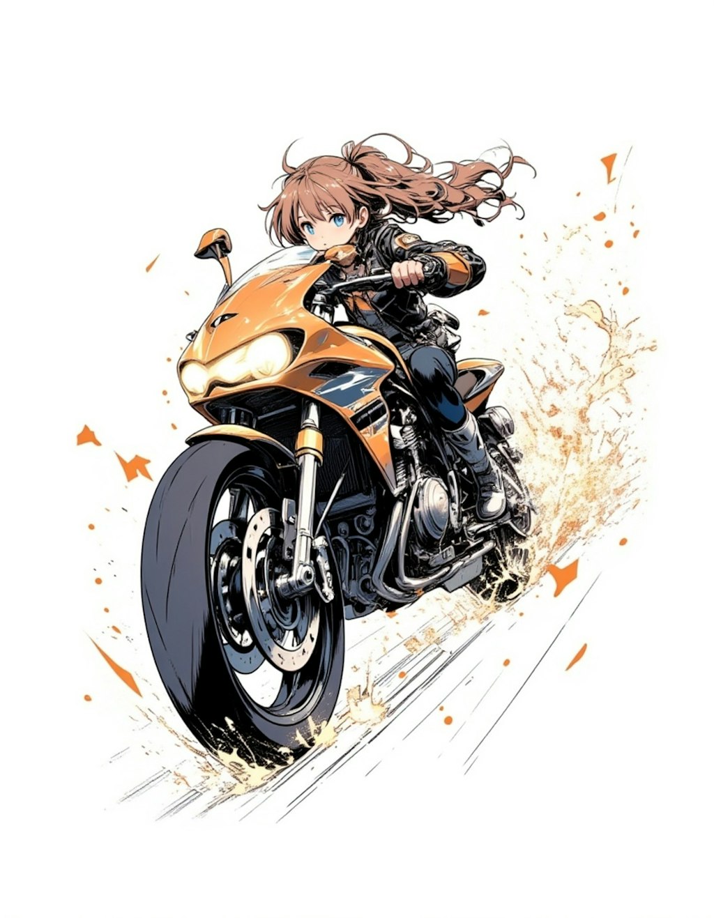 バイクと女の子