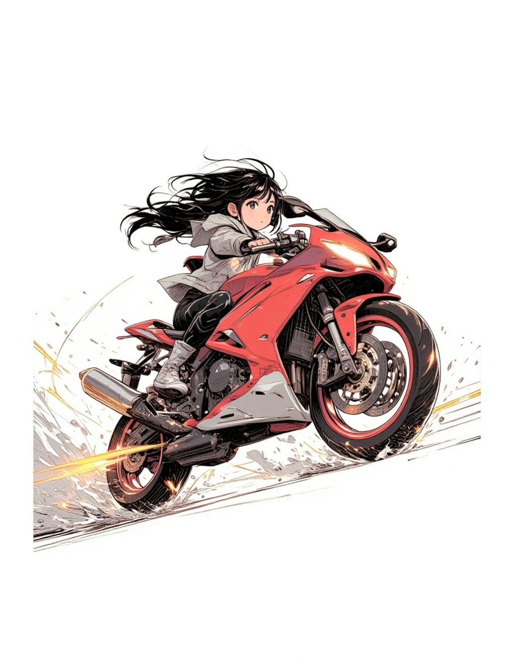 バイクと女の子