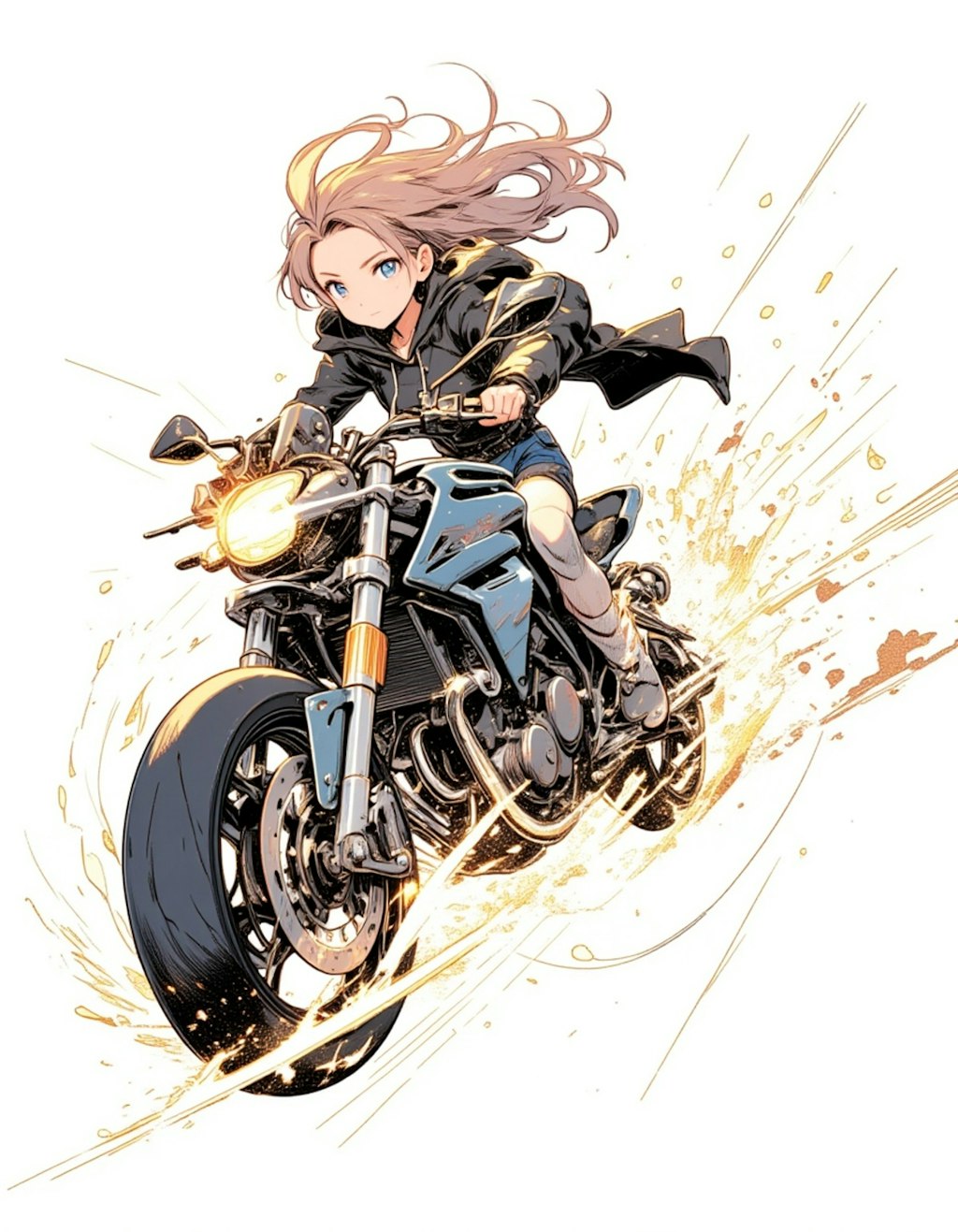 バイクと女の子