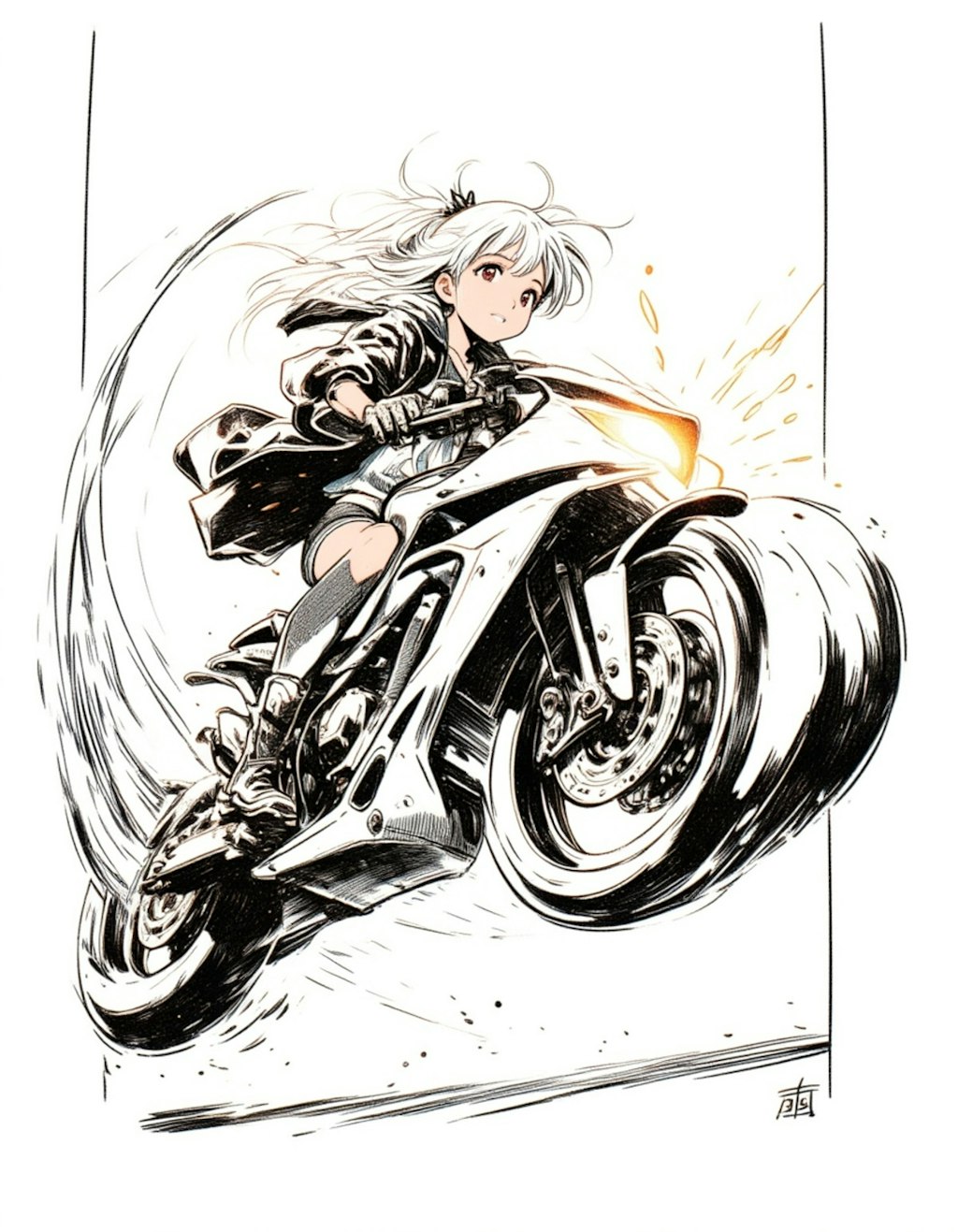 バイクと女の子