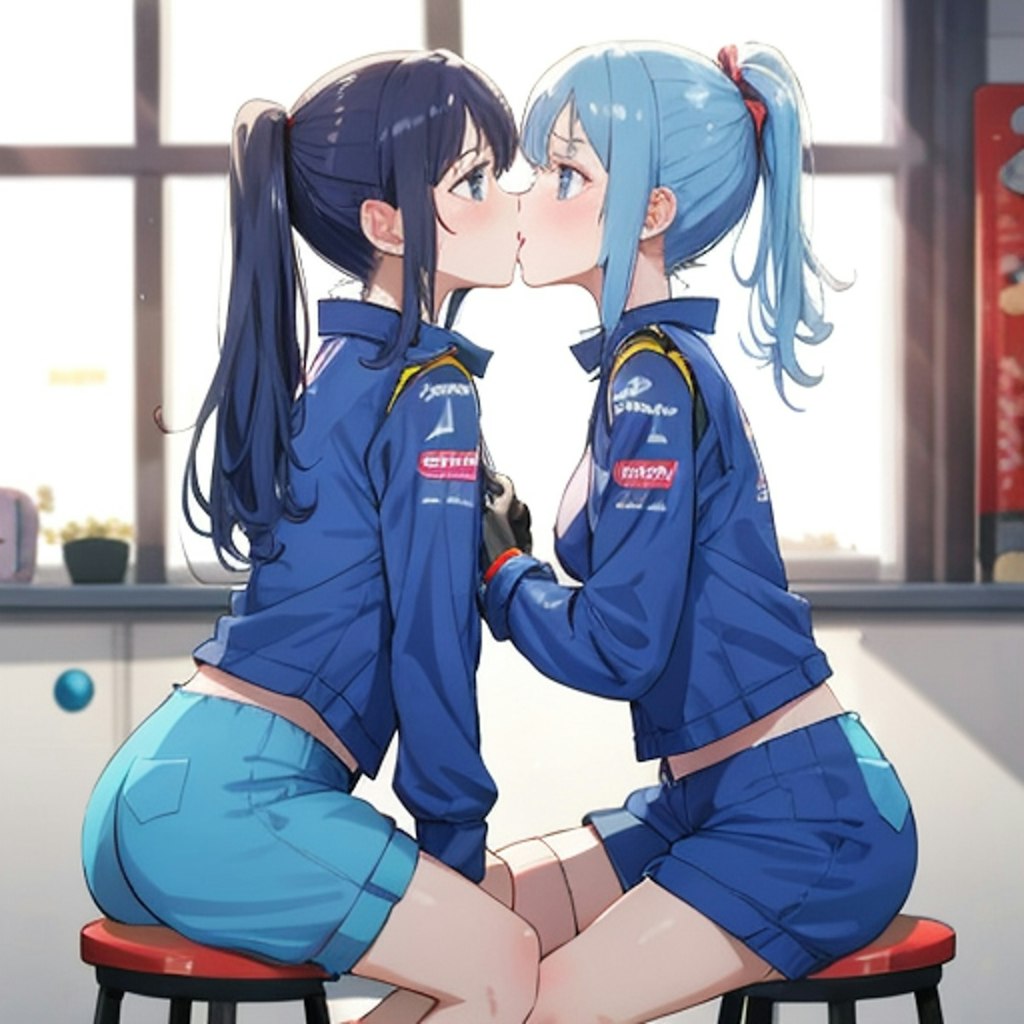 サーキットで百合