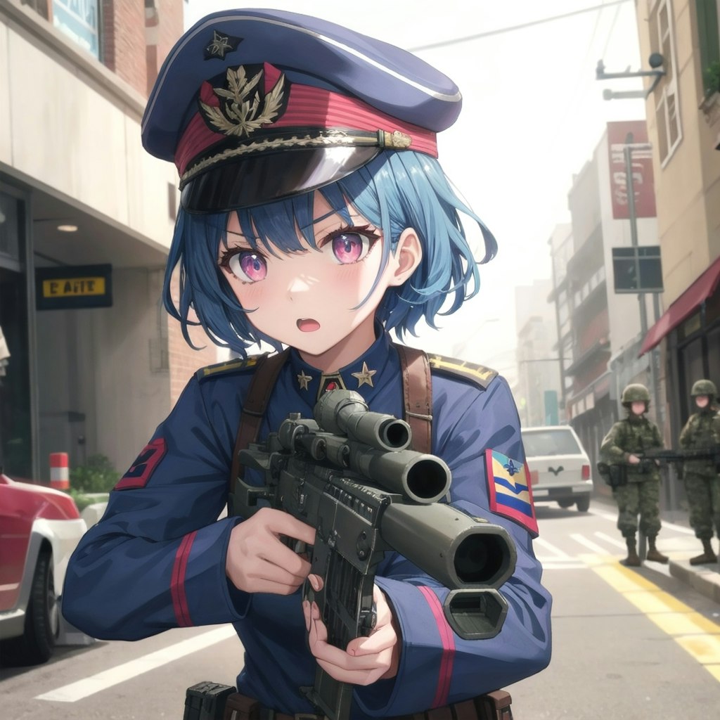 銃を下において！