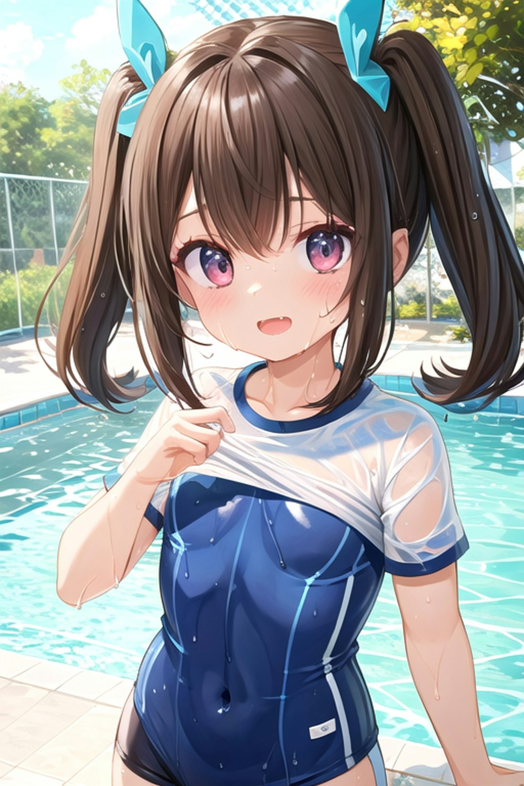 Cute school swimsuit