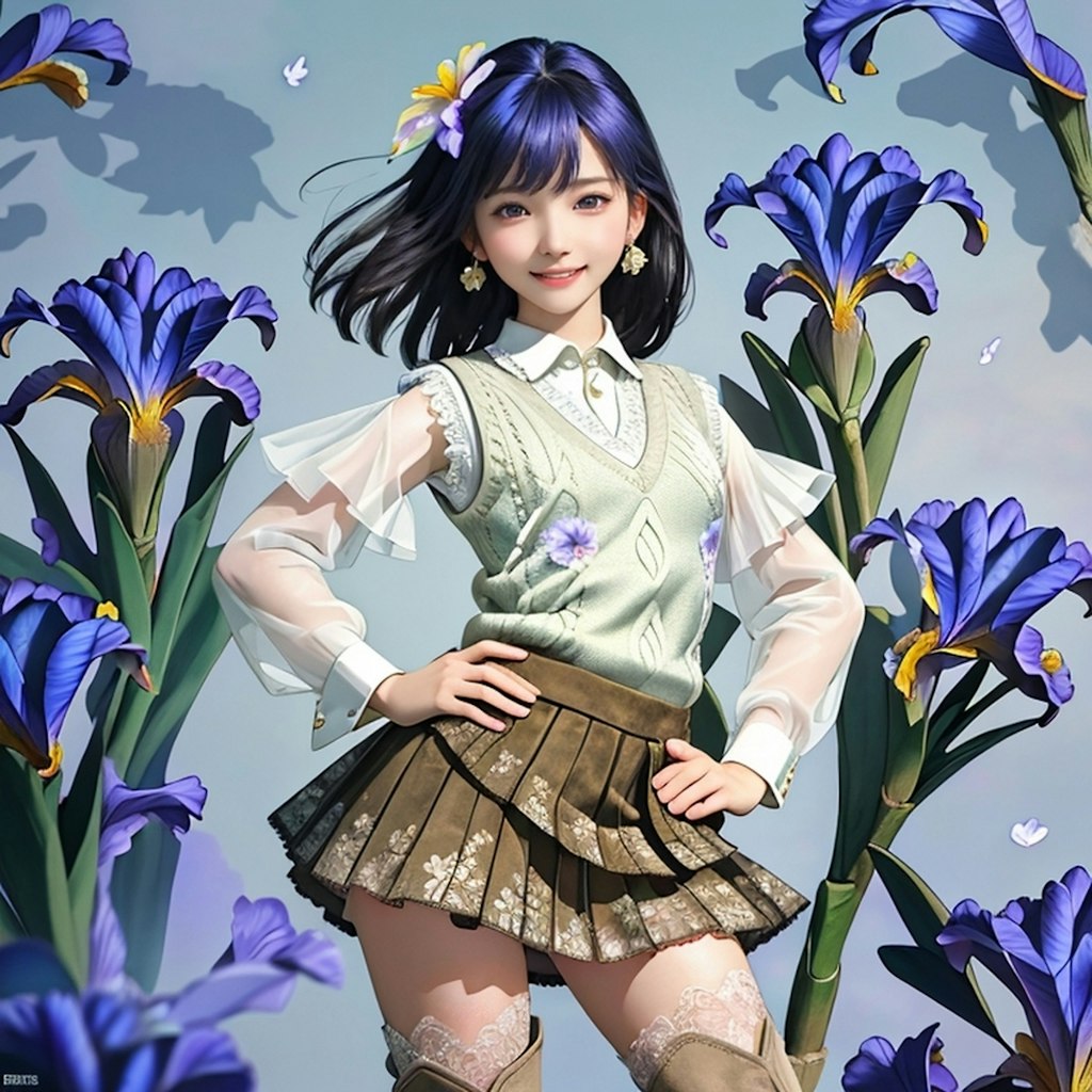 Iris flower Girl