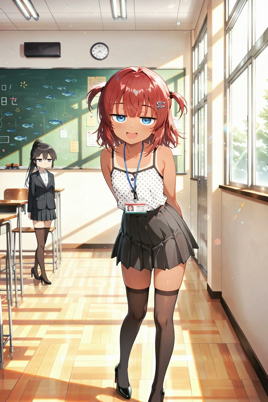 こなつちゃん、ジト目先生と色々チェーンジ！