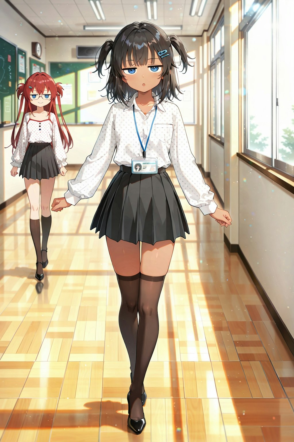 こなつちゃん、ジト目先生と色々チェーンジ！