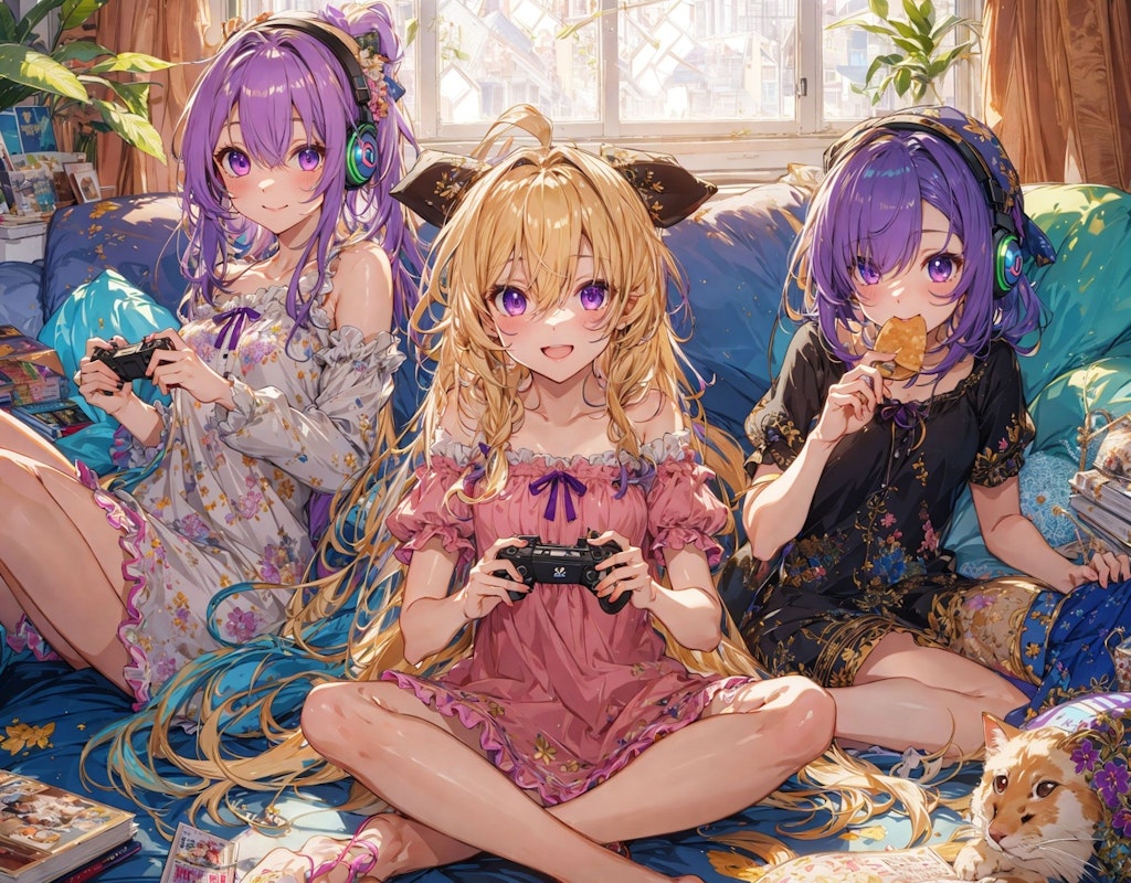 3姉妹でゲーム🎮