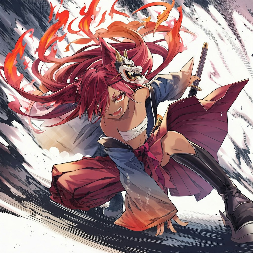 褐色狐剣士ちゃん！