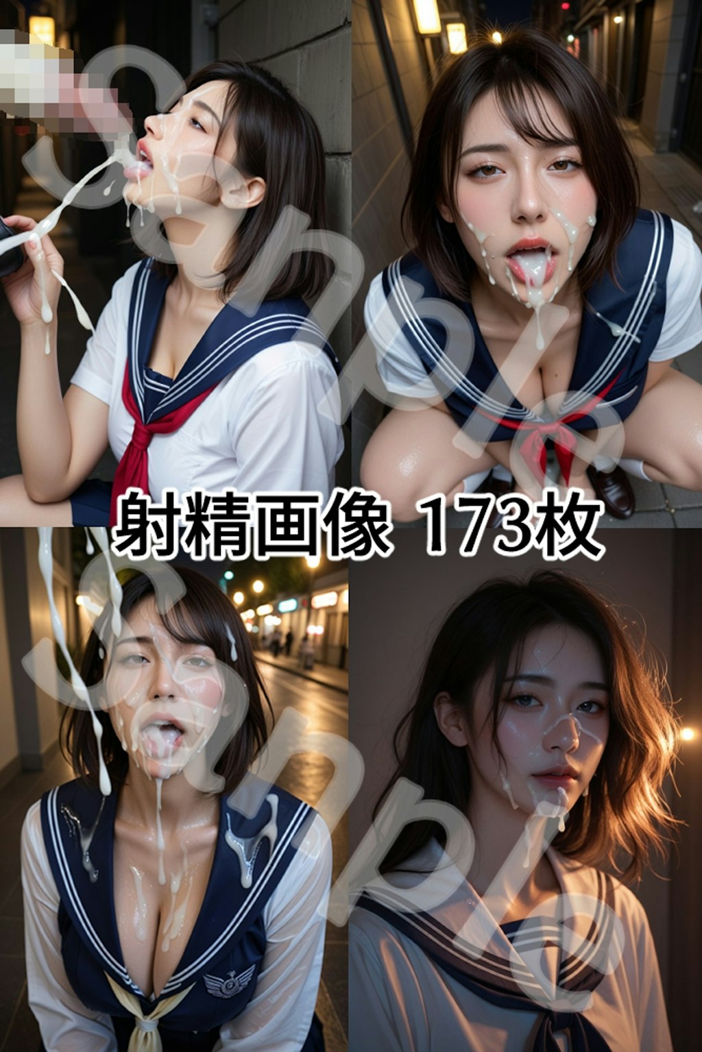JK セーラー女子校生 精子まみれの日常 《夜の路地裏 編》