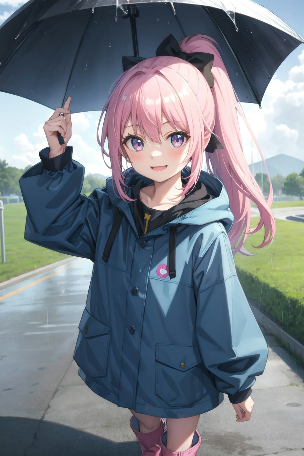 雨…止まないね♥