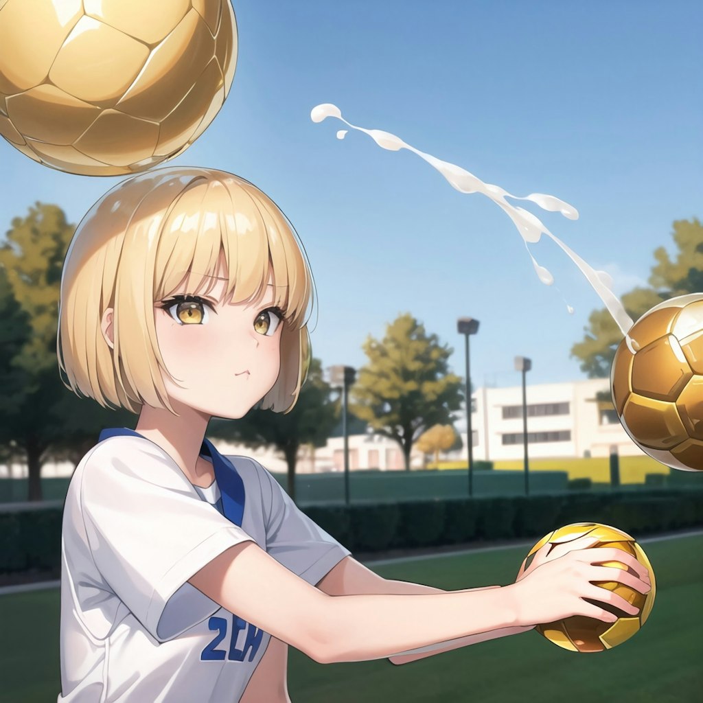 キンタマサッカーに参加するうちの子