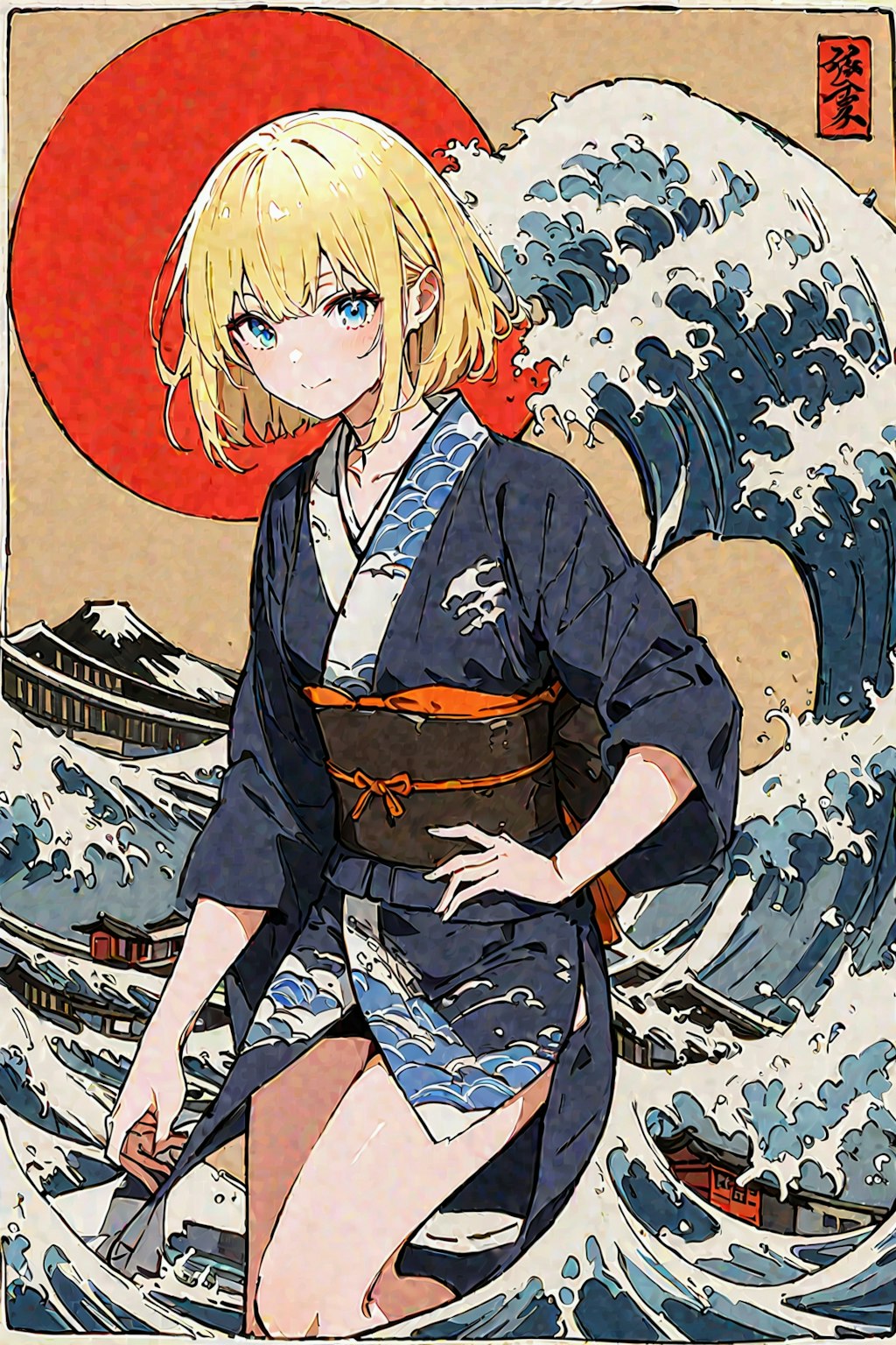 浮世絵　神奈川沖浪裏風　#SEEKERさん　其之弐