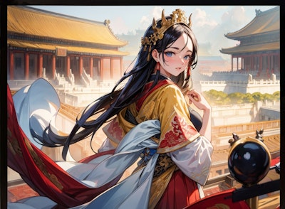 美人画から召喚された姫達と中国観光