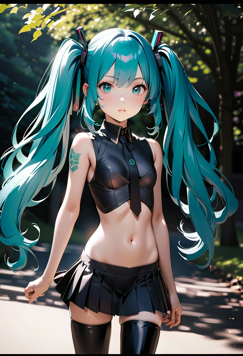 初音ミク_XL_002 こっちの方が涼しい。