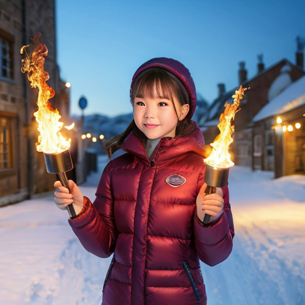 瓦斯灯火売りの少女_ちちぷい生成