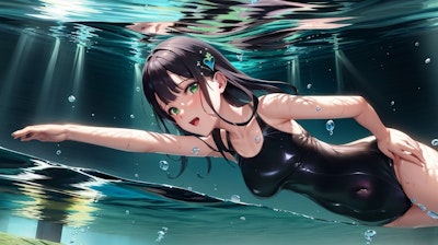 暑いときはひたすら泳ぐ
