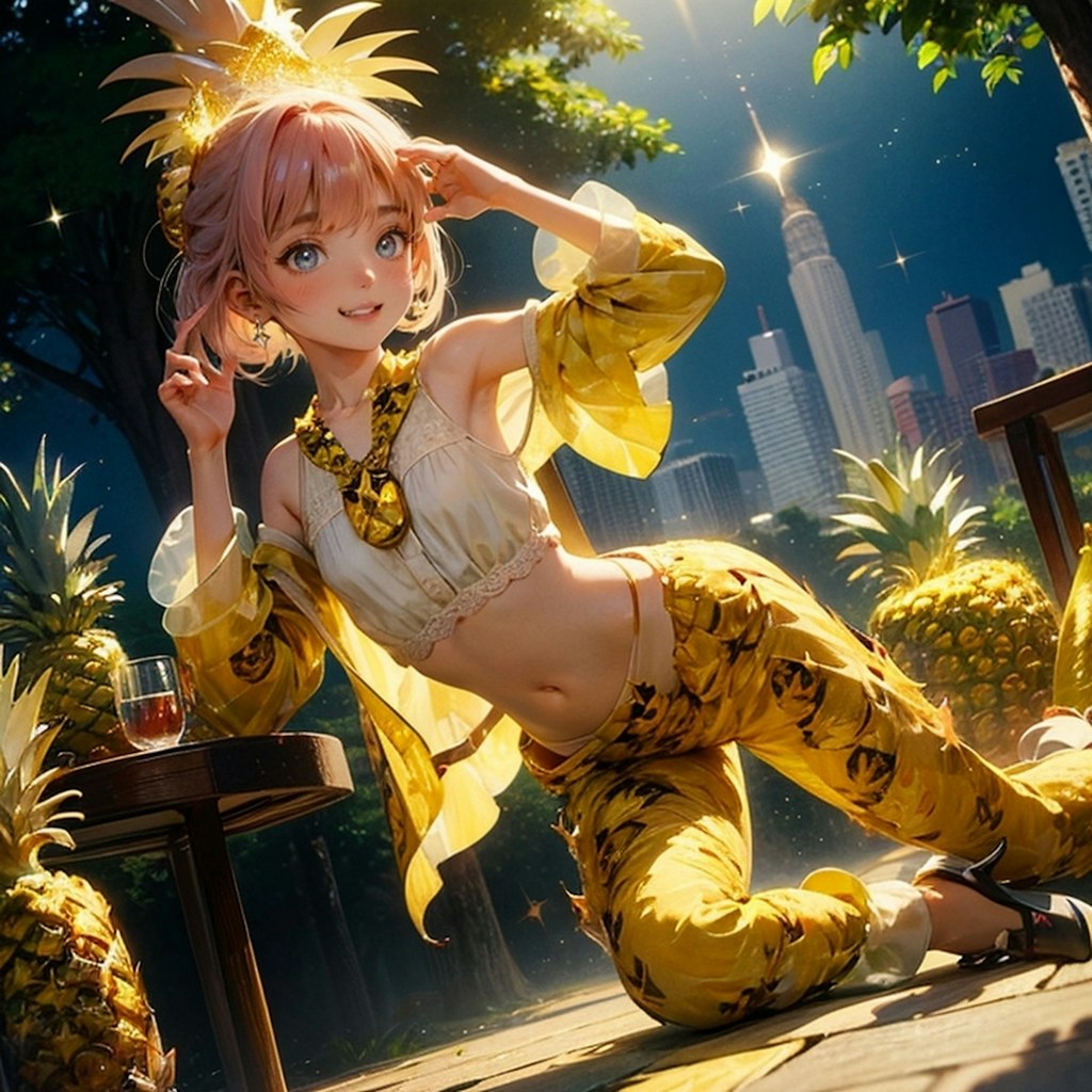 Grilled Pineapple Girl