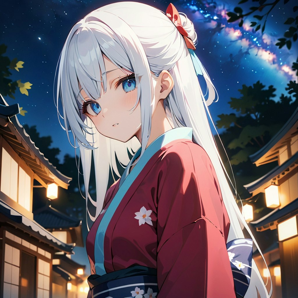 七夕の少女