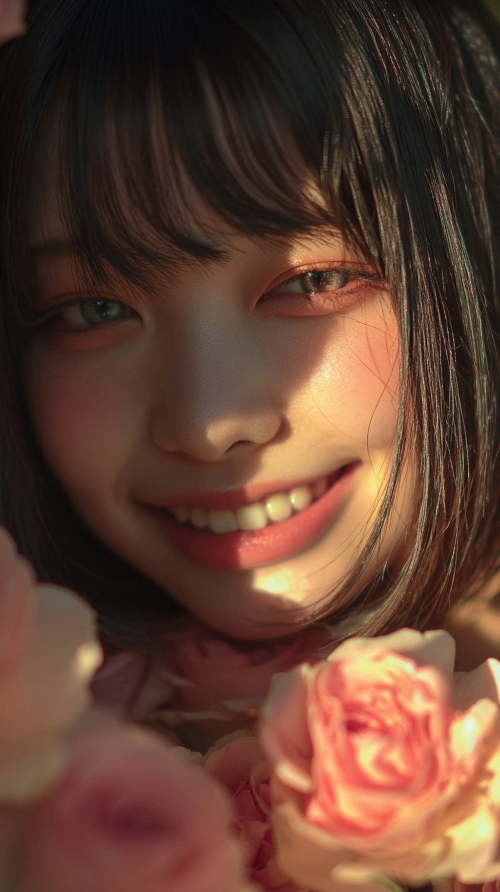 rose smile.