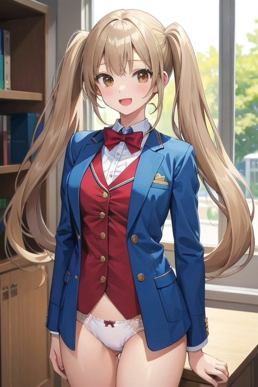 Twintails school girl