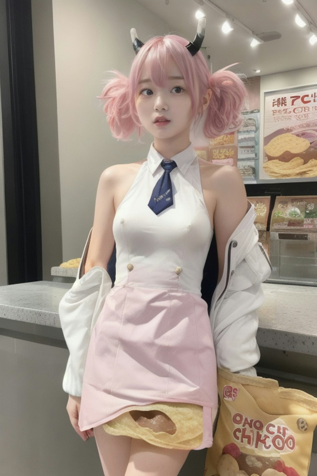 ポテトチップ屋の看板娘