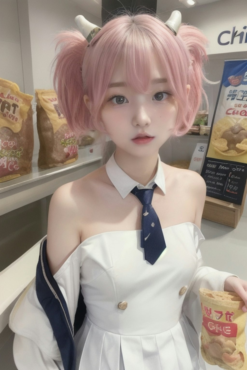 ポテトチップ屋の看板娘