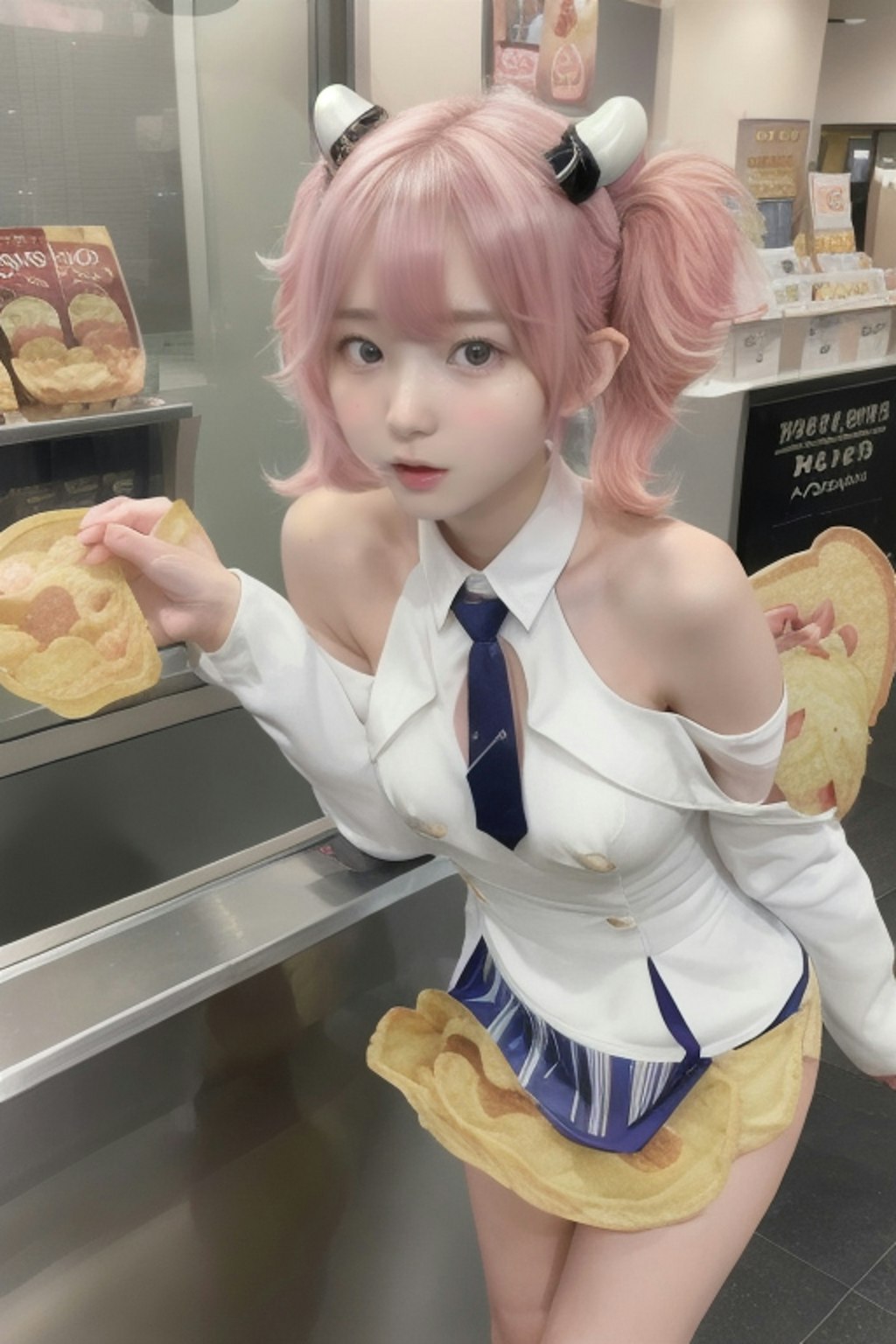 ポテトチップ屋の看板娘