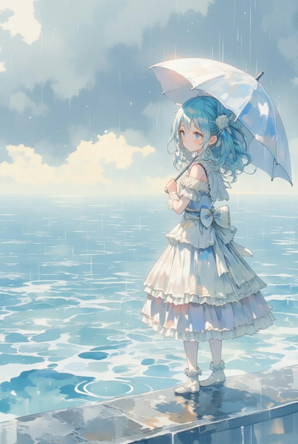 雨の海