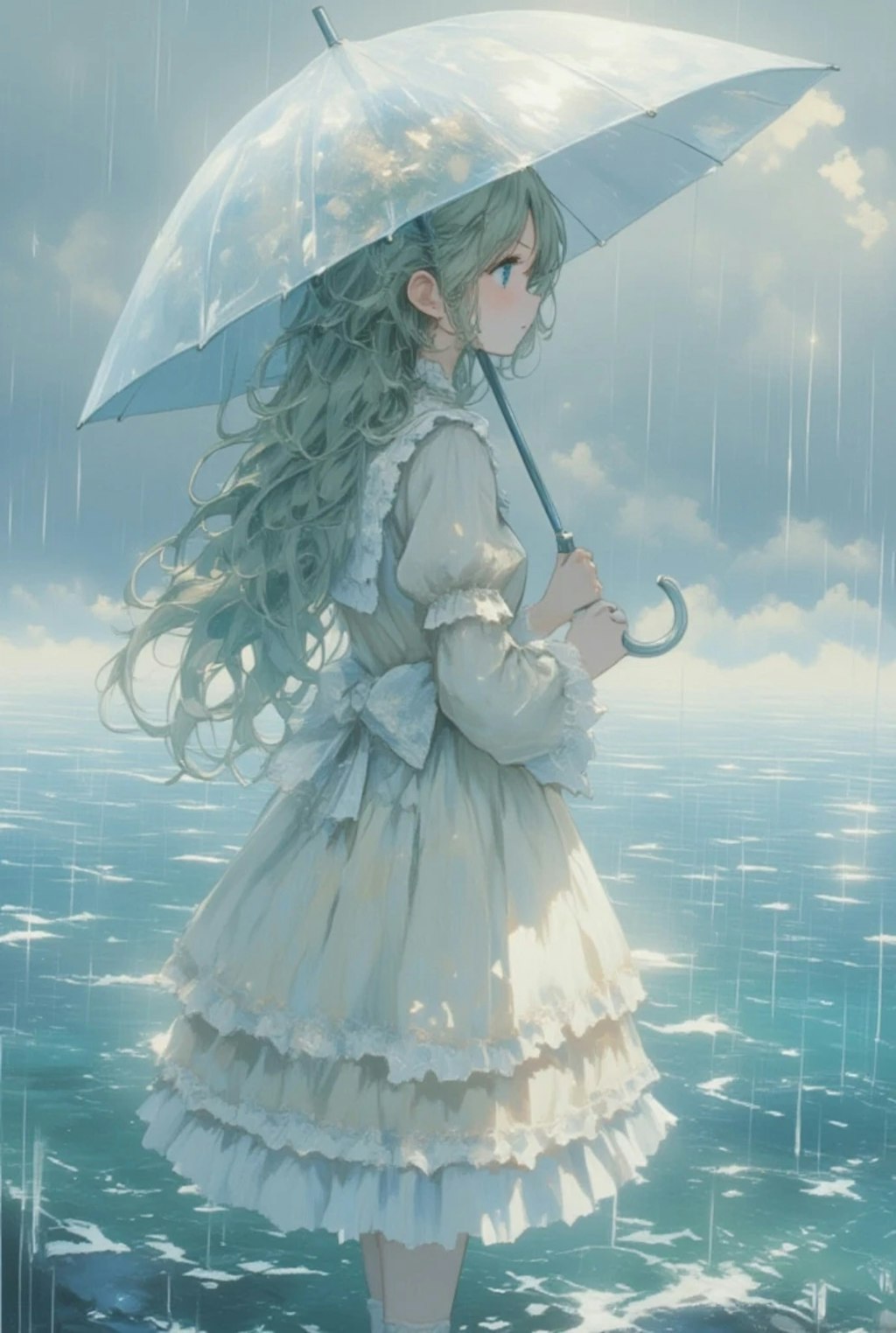 雨の海