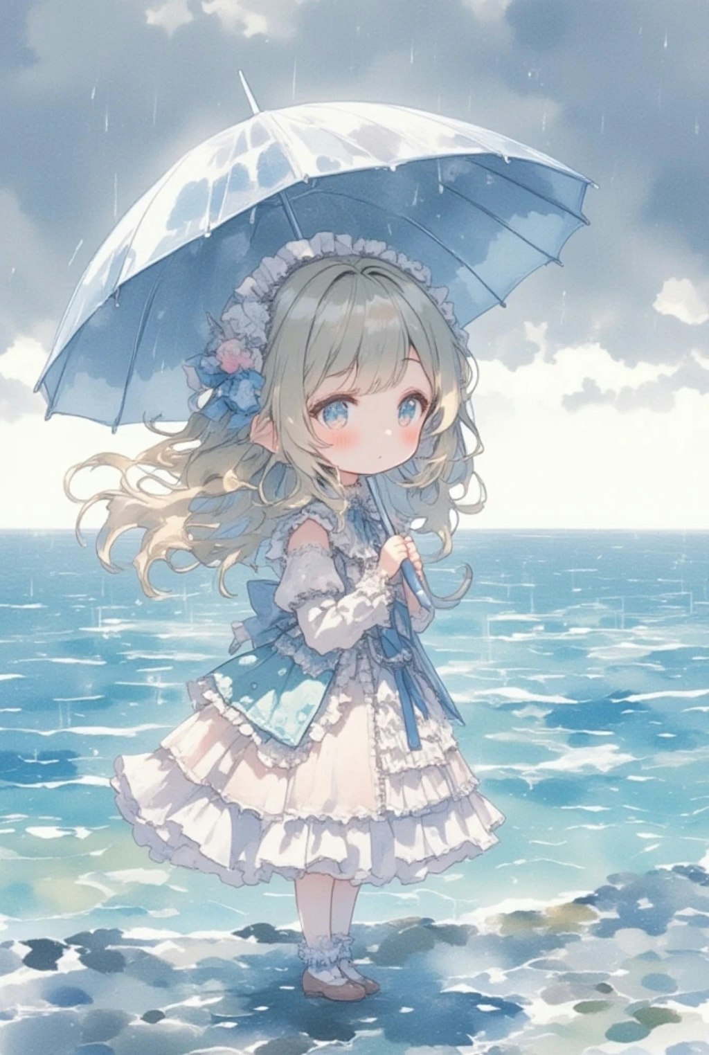 雨の海