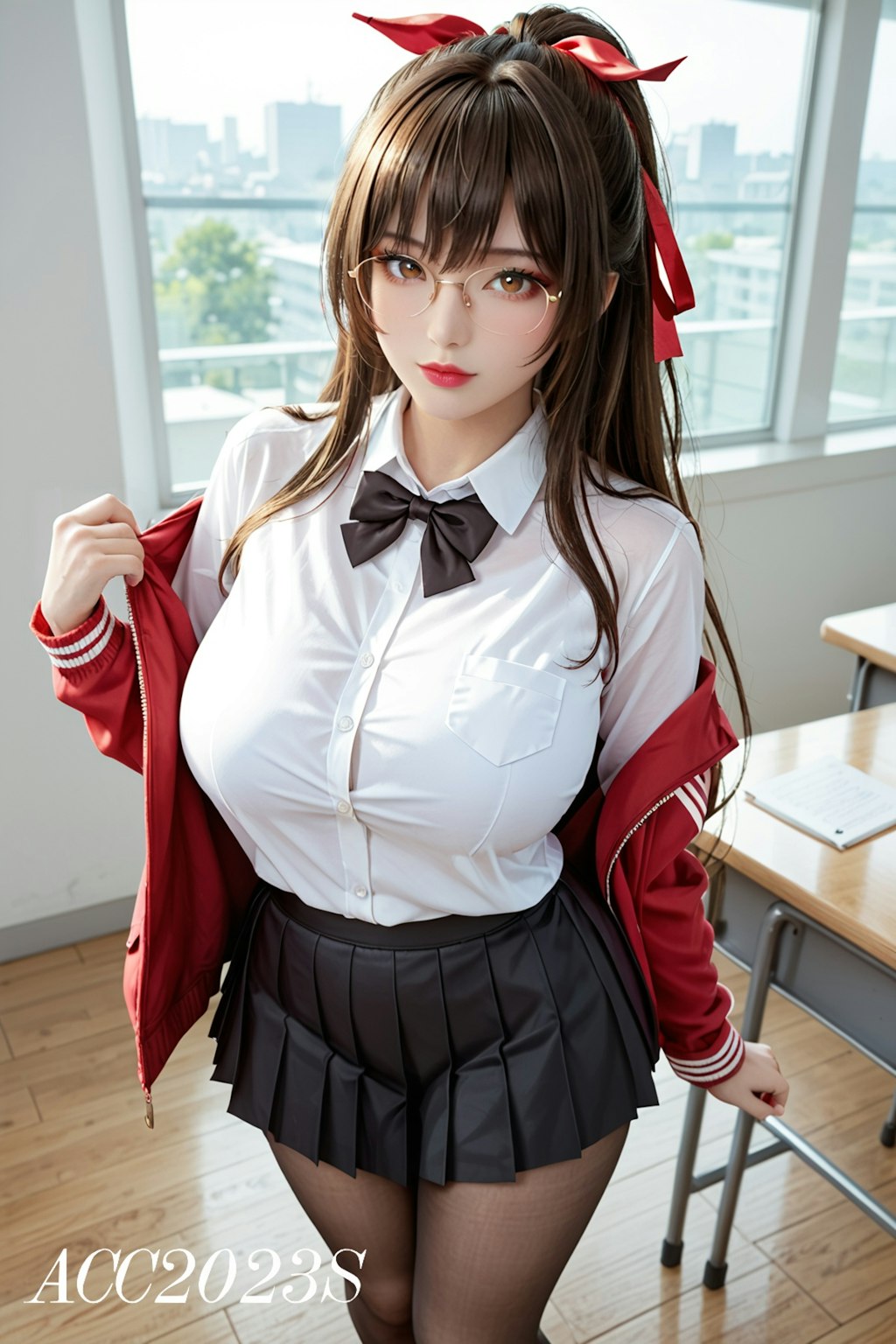 Taihou School Uniform Cosplay from AzurLane