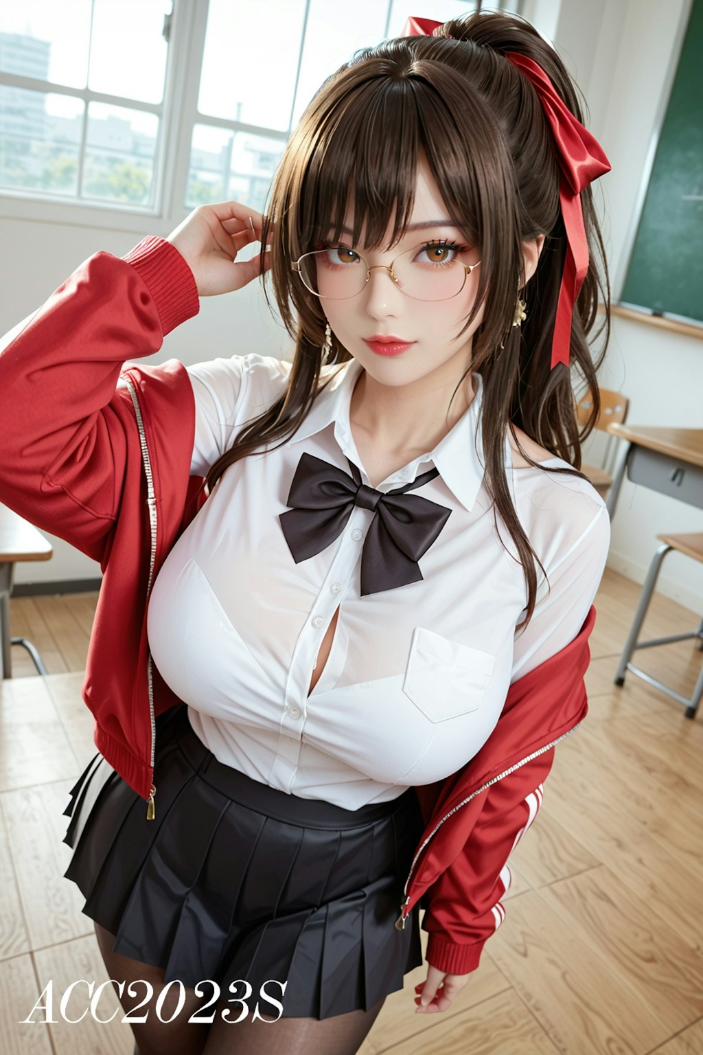 Taihou School Uniform Cosplay from AzurLane