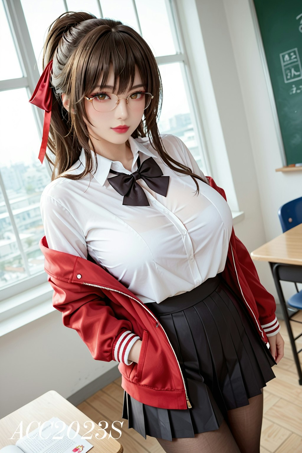 Taihou School Uniform Cosplay from AzurLane