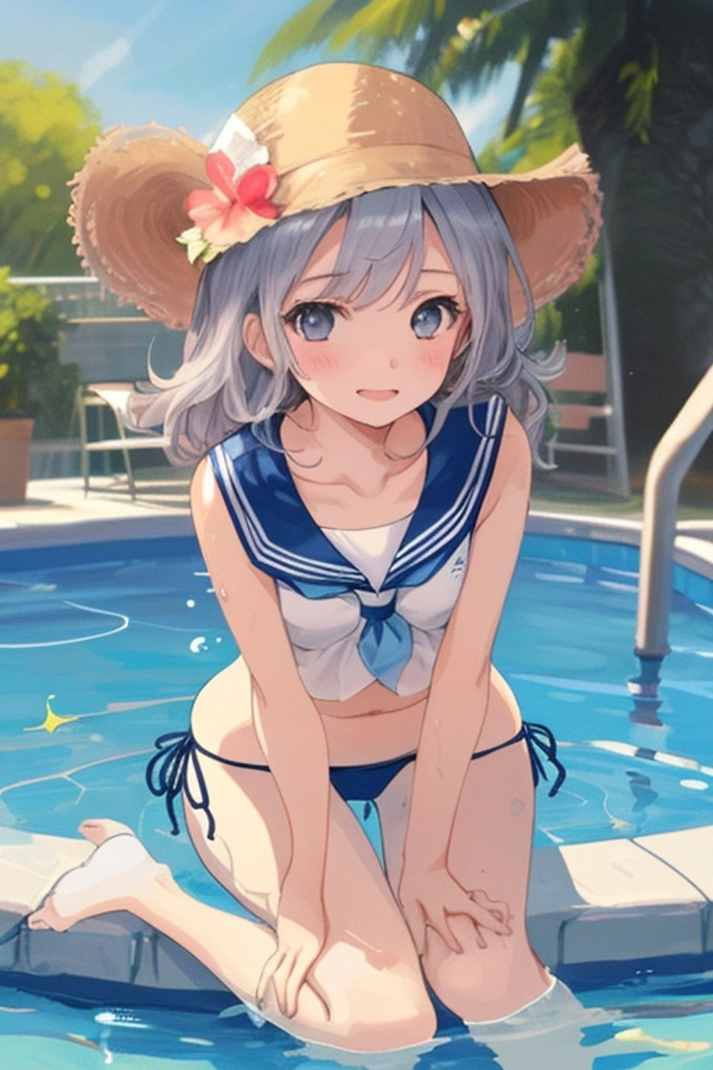 水着の女の子