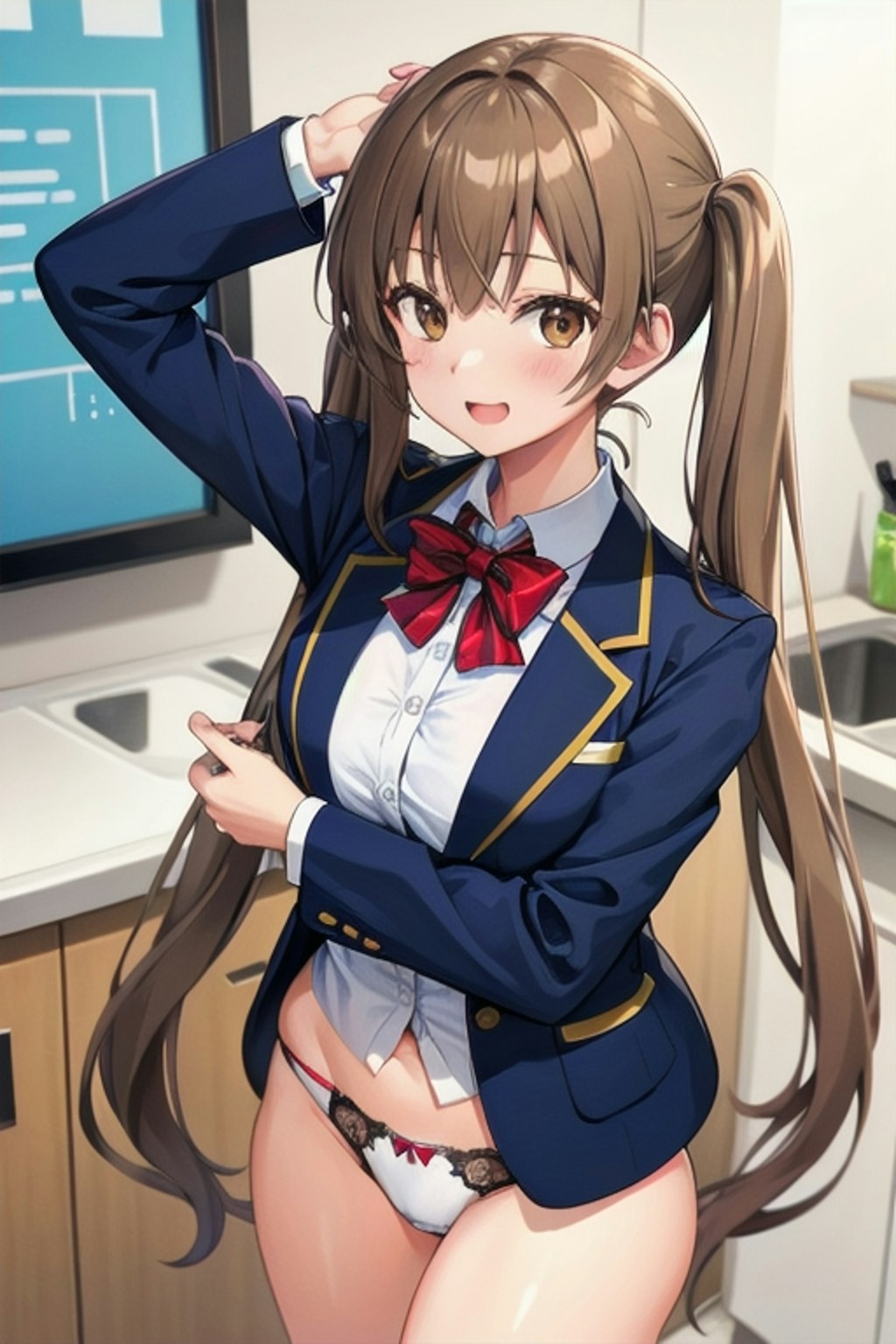 School twintails girl