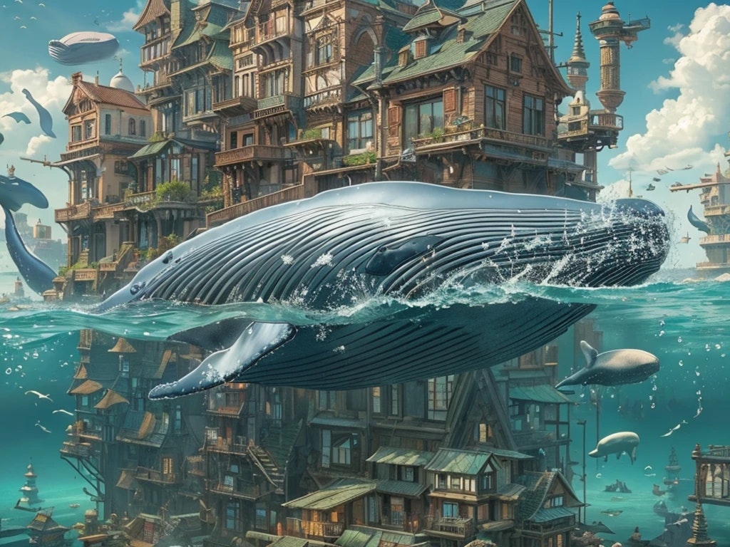 街を泳ぐクジラ２