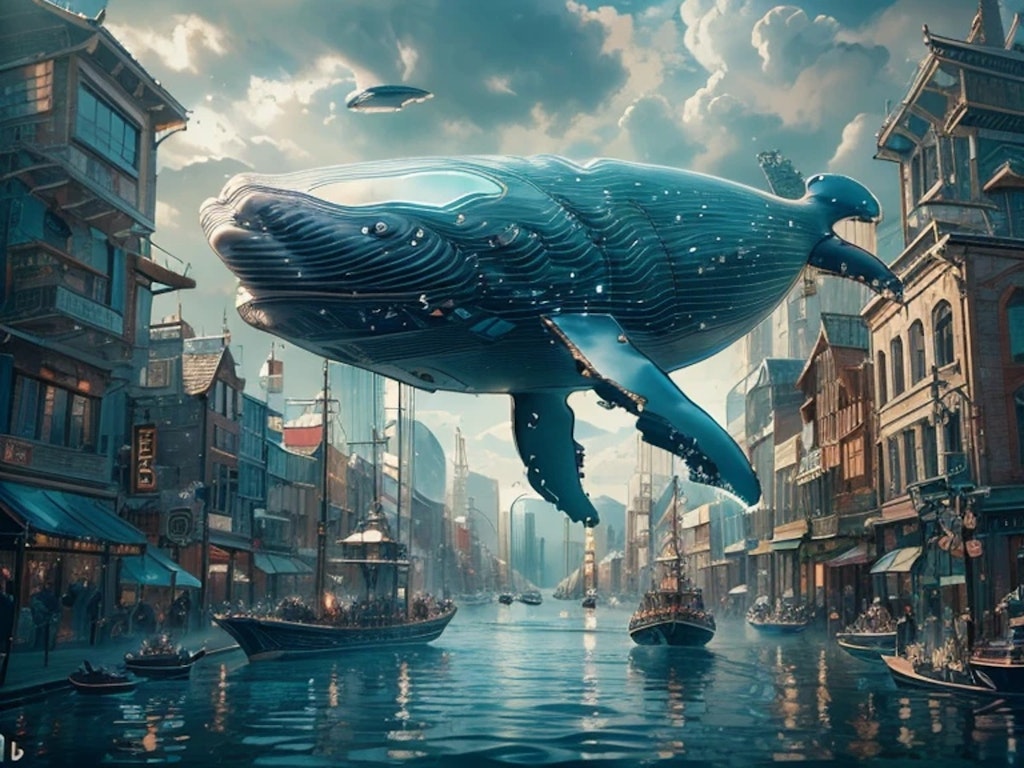 街を泳ぐクジラ２
