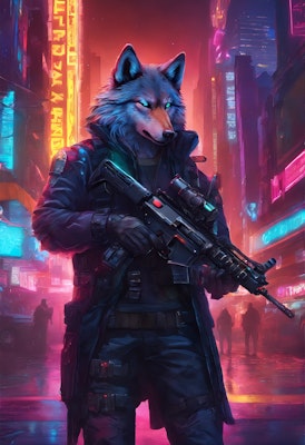 werewolf　cyber punk