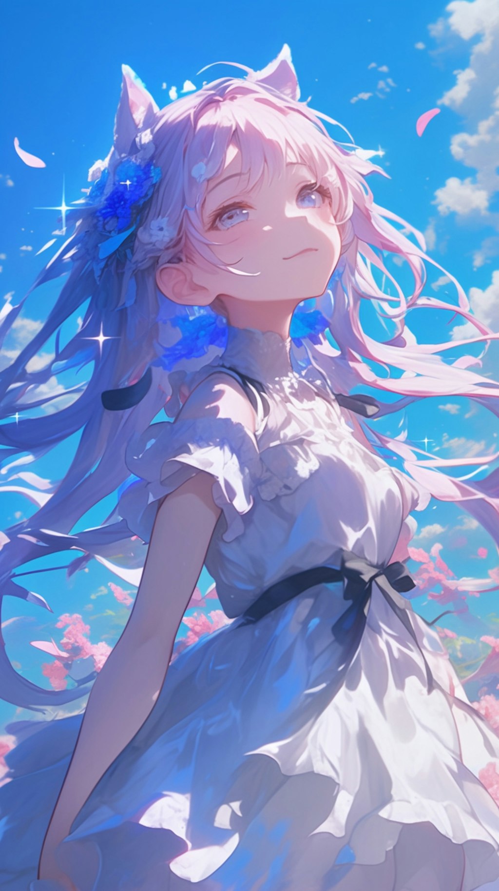 くま娘と青空🐾