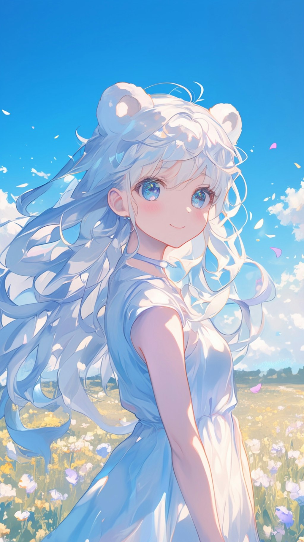 くま娘と青空🐾