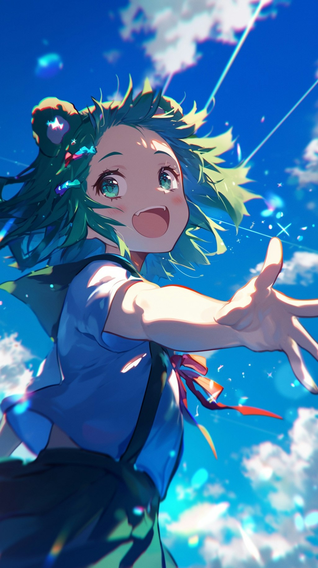 くま娘と青空🐾