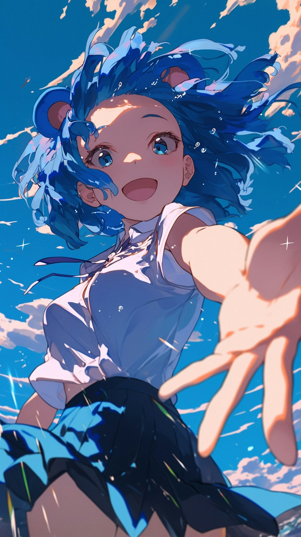 くま娘と青空🐾
